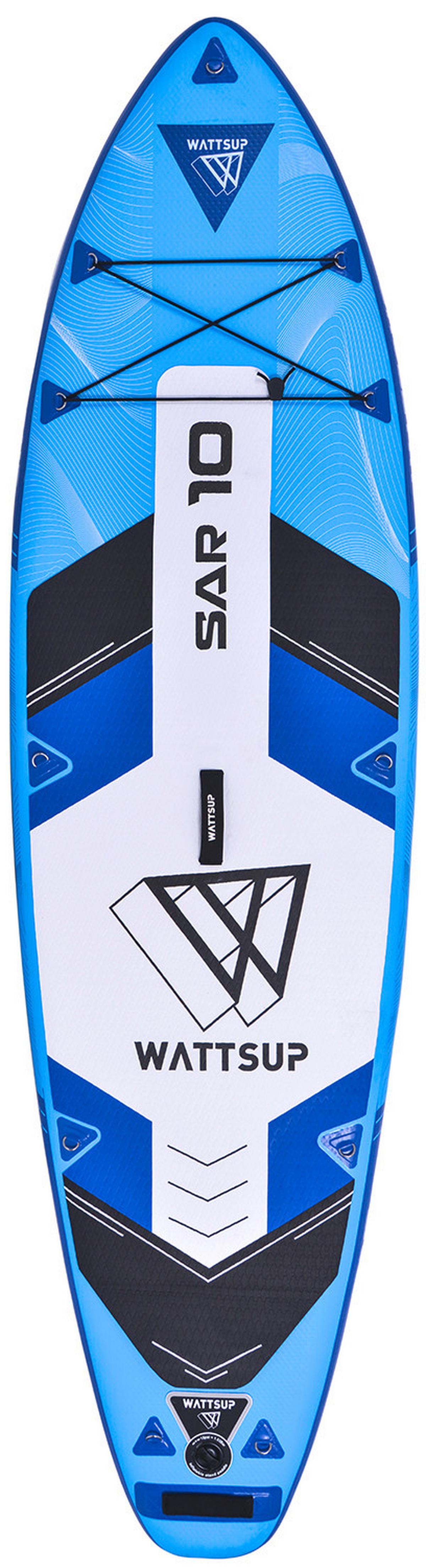 Stand Up Paddle Aufblasbar Wattsup Sar 10 Blau/Weiß - Blau/Schwarz, Basics, Kunststoff (305/15/81cm)