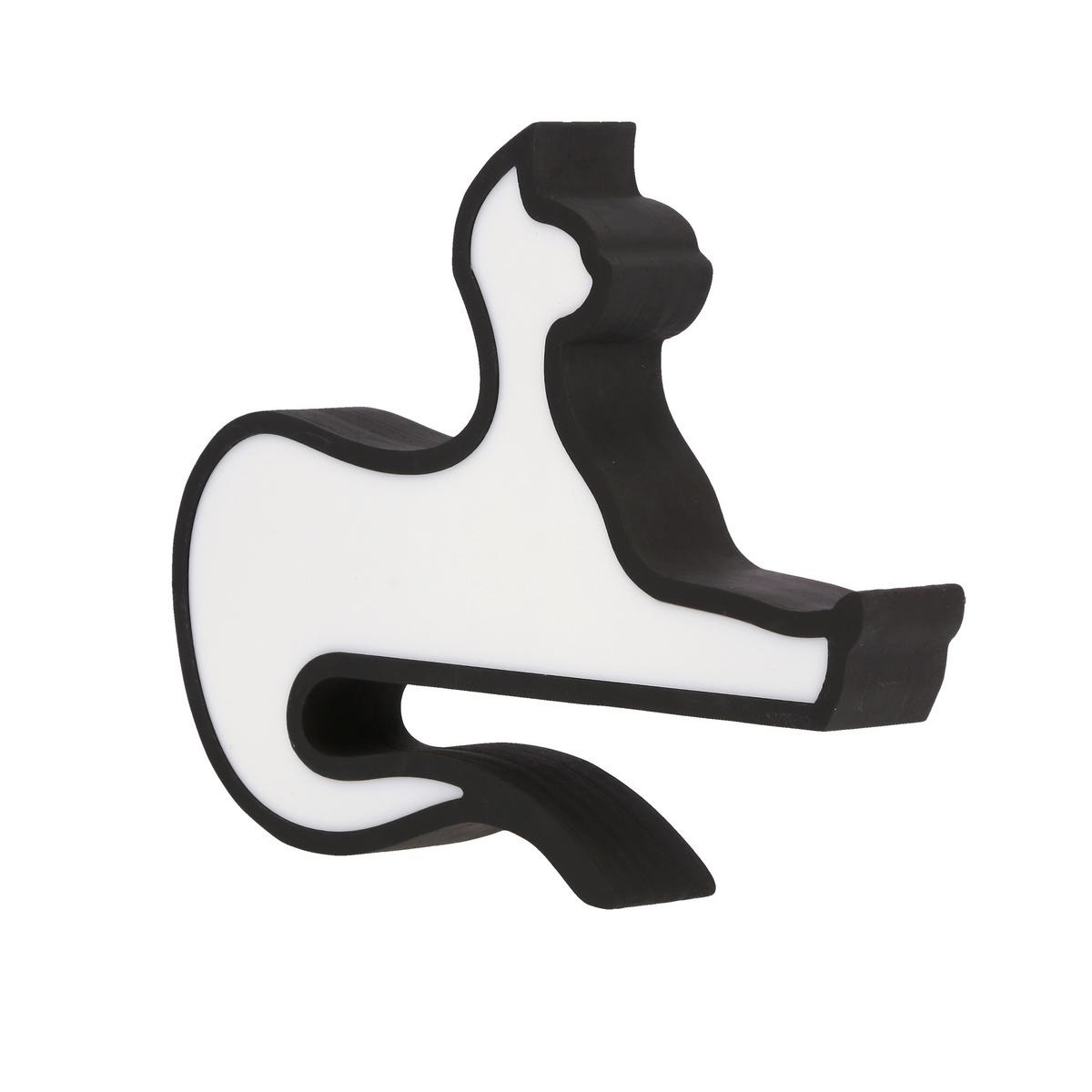 Kindertischleuchte 41-11817 Cat - Schwarz, Basics, Holzwerkstoff/Kunststoff (28.5/3.5/20.5cm)