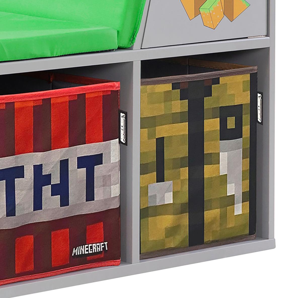 Kindersitzbank Minecraft - Multicolor/Grau, MODERN, Holzwerkstoff/Textil (119/60/30cm) - Minecraft