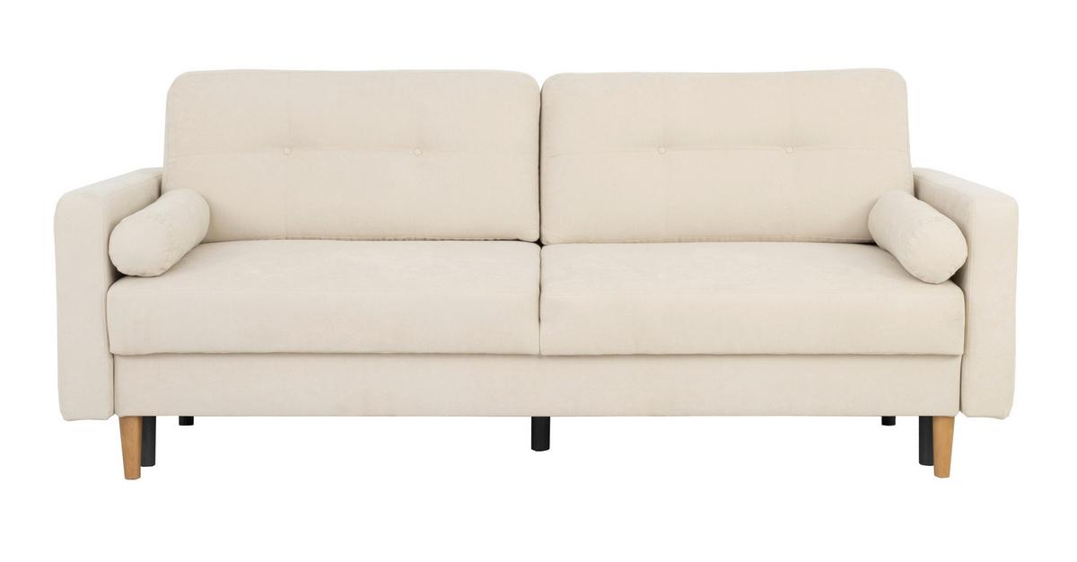 Schlafsofa Noret Beige B: 222cm - Beige/Buchefarben, Design, Textil (222/93/99cm) - MID.YOU