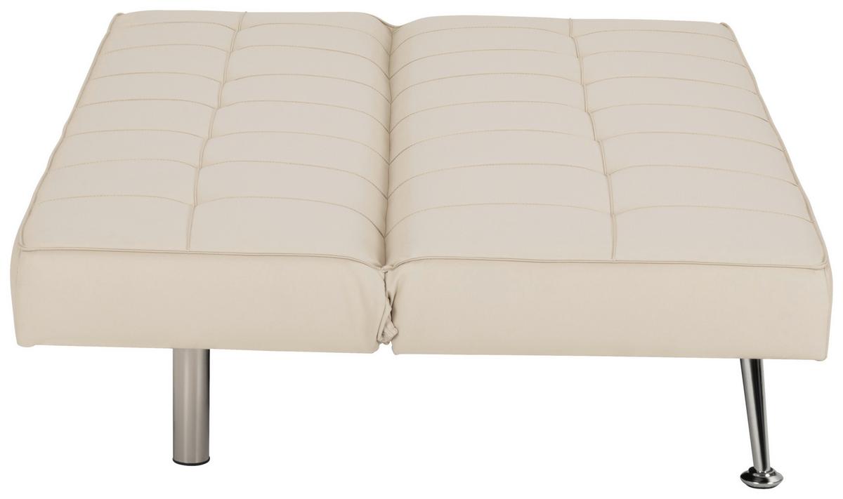 Schlafsofa Silva - Silberfarben/Creme, Basics, Textil (179/74/91cm) - P & B