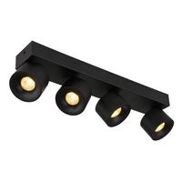 LED-Strahler 56961-4b - Transparent/Schwarz, Design, Kunststoff/Metall (45,5/7,2/12cm) - Globo