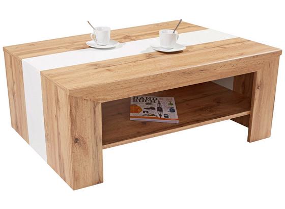 Konferenčný Stolík Madras - farby dubu/biela, Konvenčný, kompozitné drevo (110/40/70cm) Konferenčný Stolík Madras - farby dubu/biela, Konvenčný, kompozitné drevo (110/40/70cm)