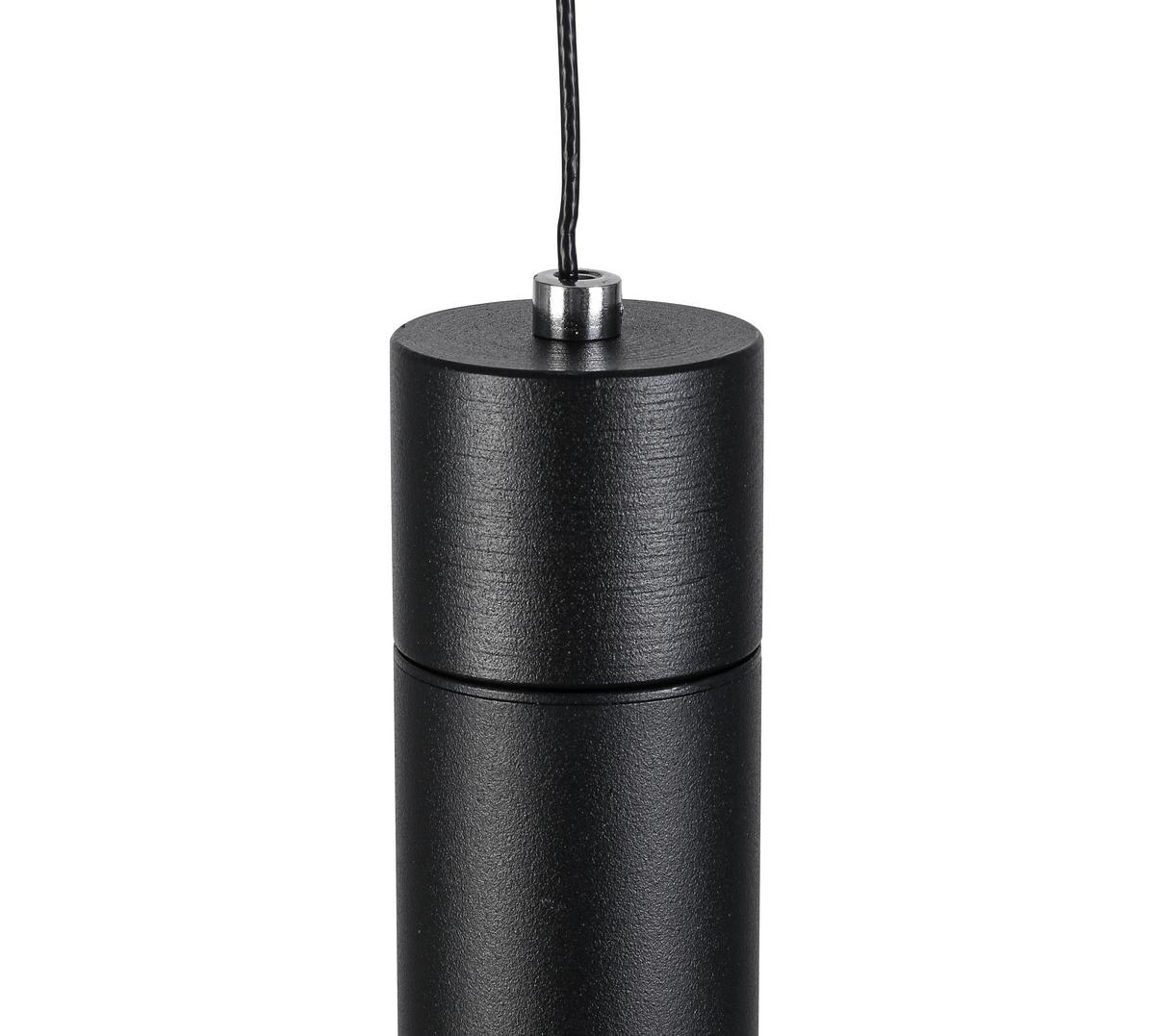 ZÁVĚSNÉ SVÍTIDLO SUSO - černá, Moderní, kov/plast (3,8/3,8/150cm) - Mömax
