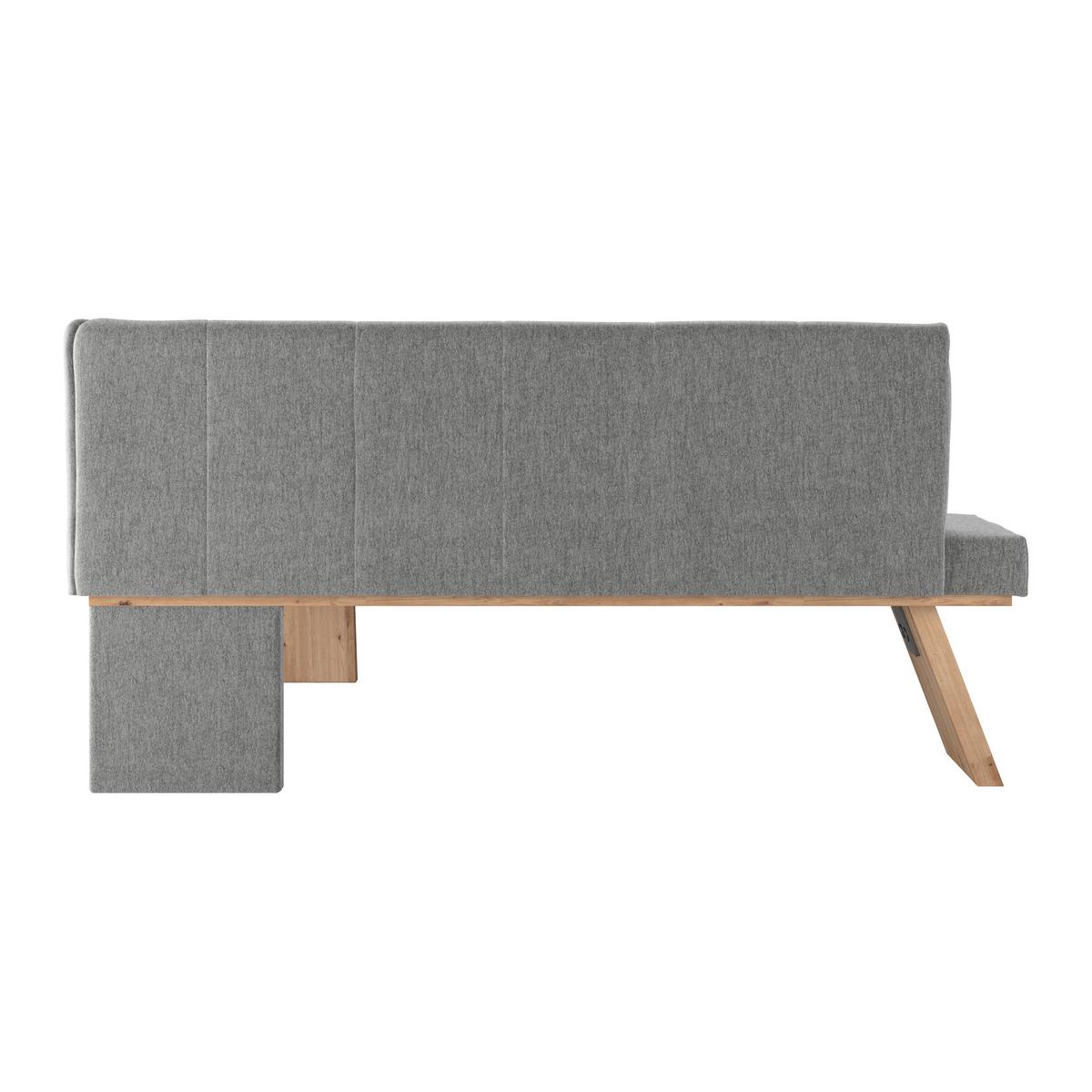 Eckbank Emma Ii - Eichefarben/Grau, KONVENTIONELL, Holzwerkstoff/Textil (160/140cm)