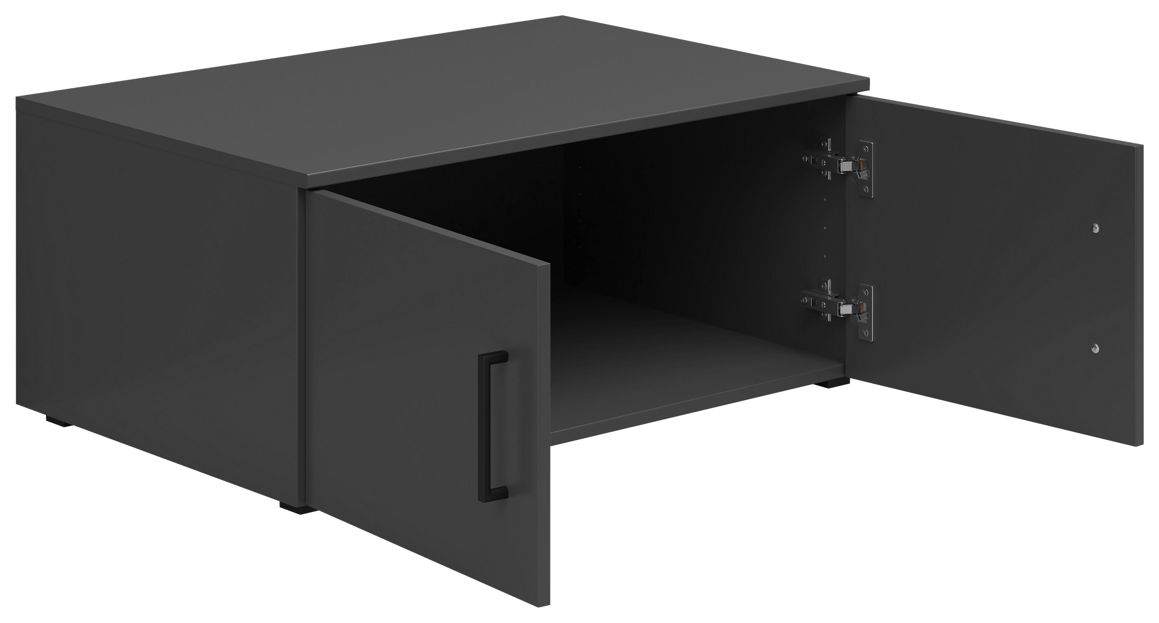 NADSTAVEC NA SKRIŇU MULTI 2 DOORS, S588-REG - čierna/grafitová, Modern, kompozitné drevo/plast (80/35/52cm)