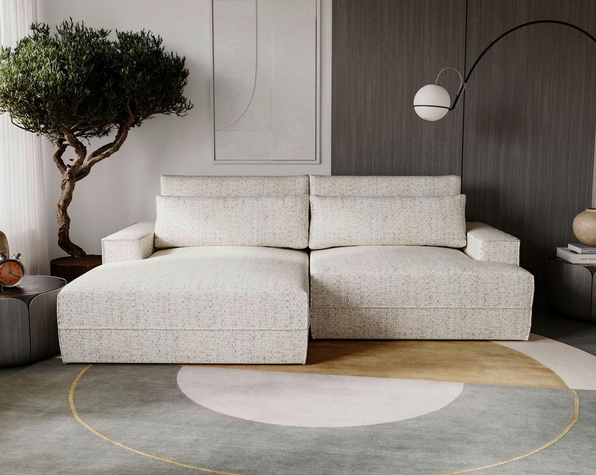 Fresh Beige S: 156x272 cm - Beige/Schwarz, Design, Textil (156/272cm) - Livetastic
