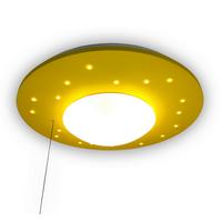 Kinderdeckenleuchte 7008 - Starlight Sonnengelb - Gelb/Weiß, Basics, Holzwerkstoff/Kunststoff (54/11cm) - Niermann