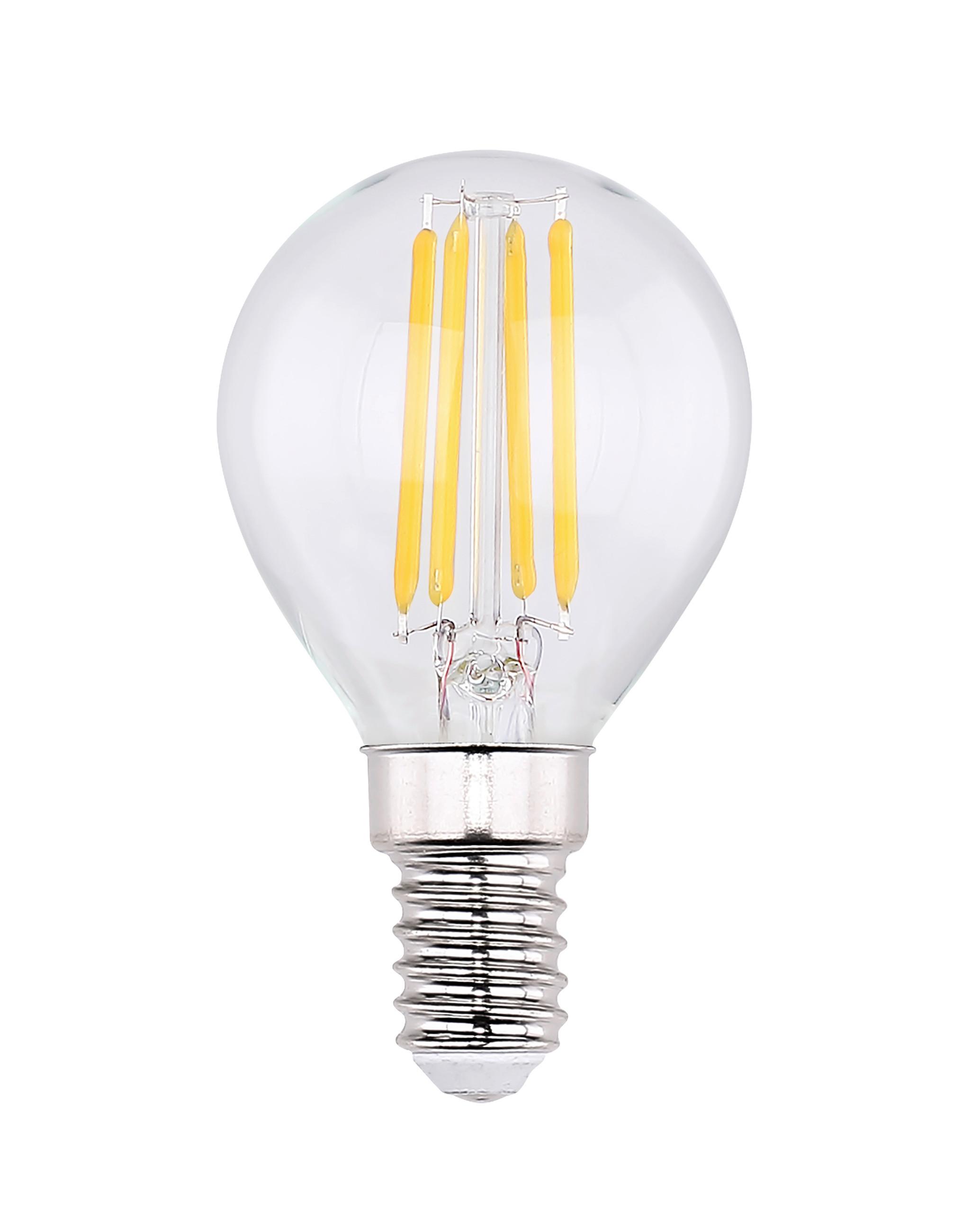 LED-Lampe Glühbirnenform E14, 4W, 400lm, 3000 K, 3 Stk. - Klar, KONVENTIONELL, Glas (4,5/7,8cm)