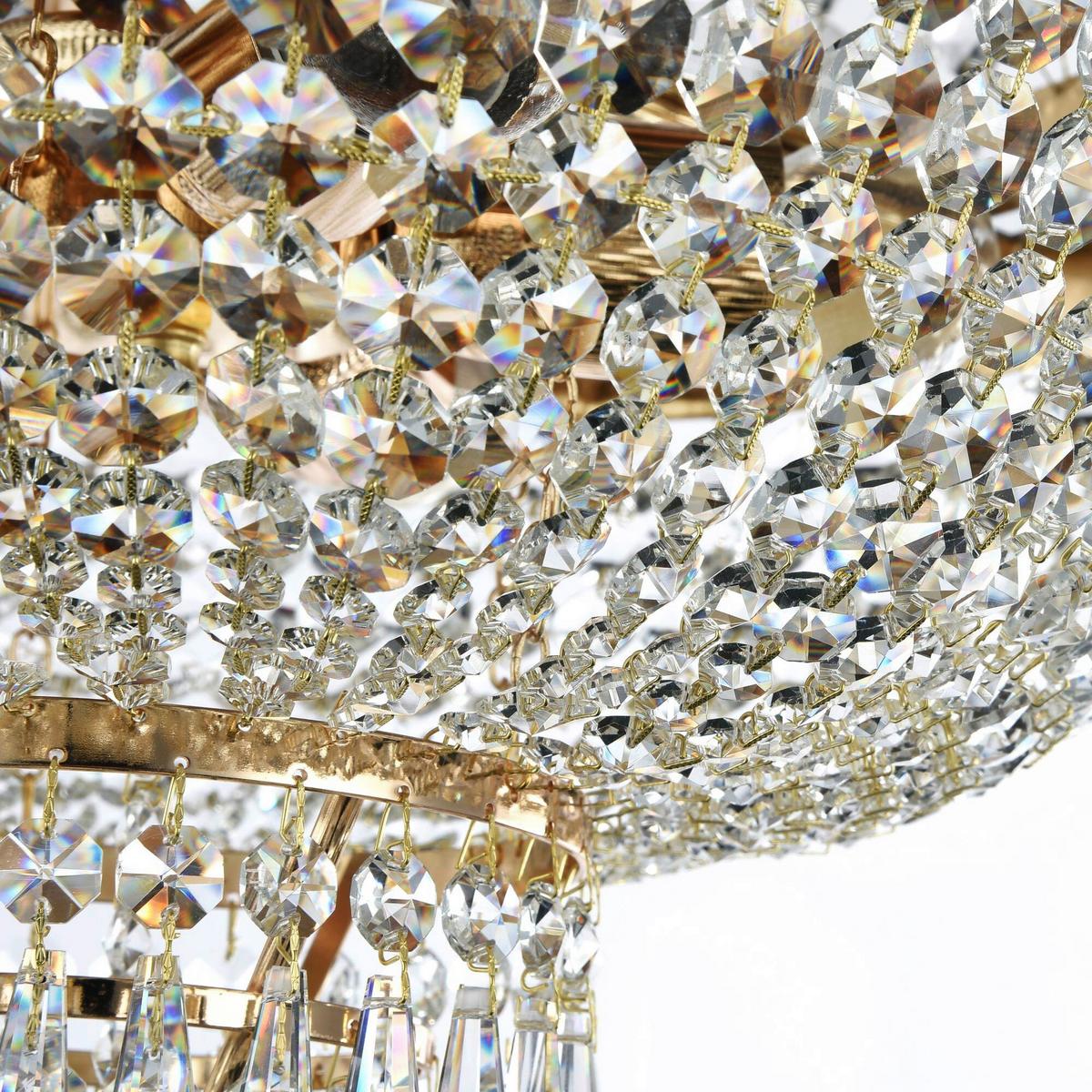 Kronleuchter Palace - Goldfarben, Trend, Metall (50/38cm) - MAYTONI