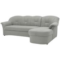 Ecksofa Papenburg Silberfarben - Silberfarben/Schwarz, KONVENTIONELL, Textil (233/142cm) - MID.YOU