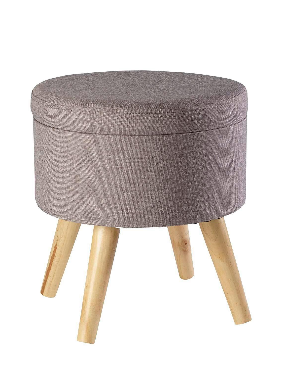 Hocker Max Grau Sitz Gepolstert H: 36 Cm - Grau, Design, Textil (32,5/36/32,5cm) - Echtwerk