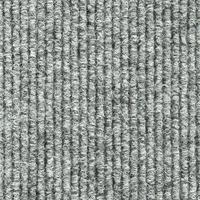 Teppichfliese Hellgrau Solid Rib 50x50 Cm Florhöhe 2,5 Mm - Hellgrau, Basics, Textil (50/50cm)
