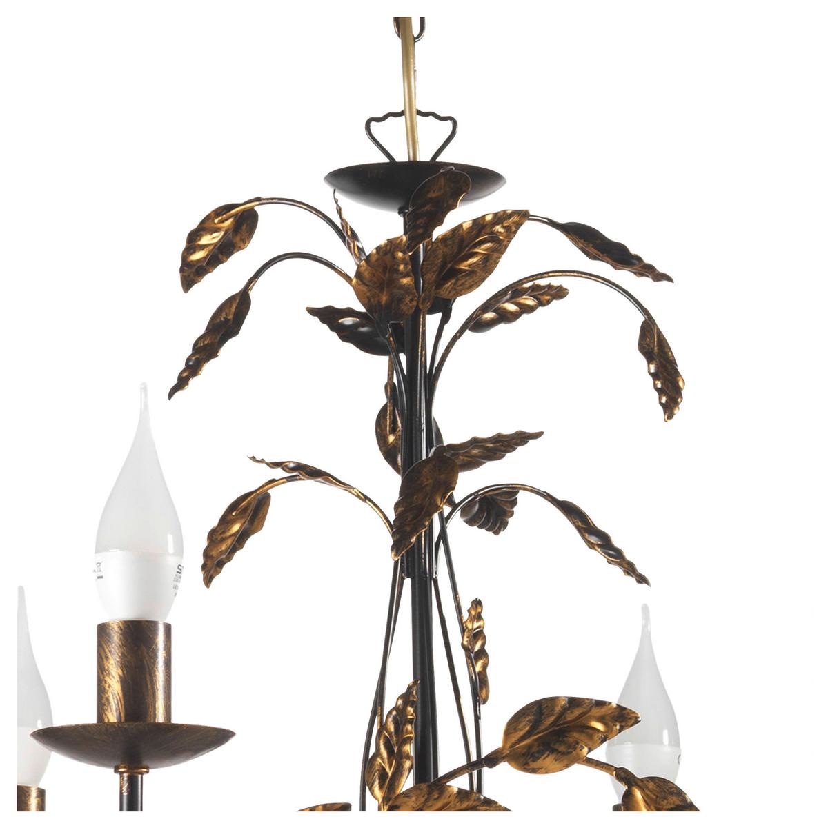 Kronleuchter Collana Bronzefarben L: 70 cm - Bronzefarben, Basics, Metall (70/70/110cm)
