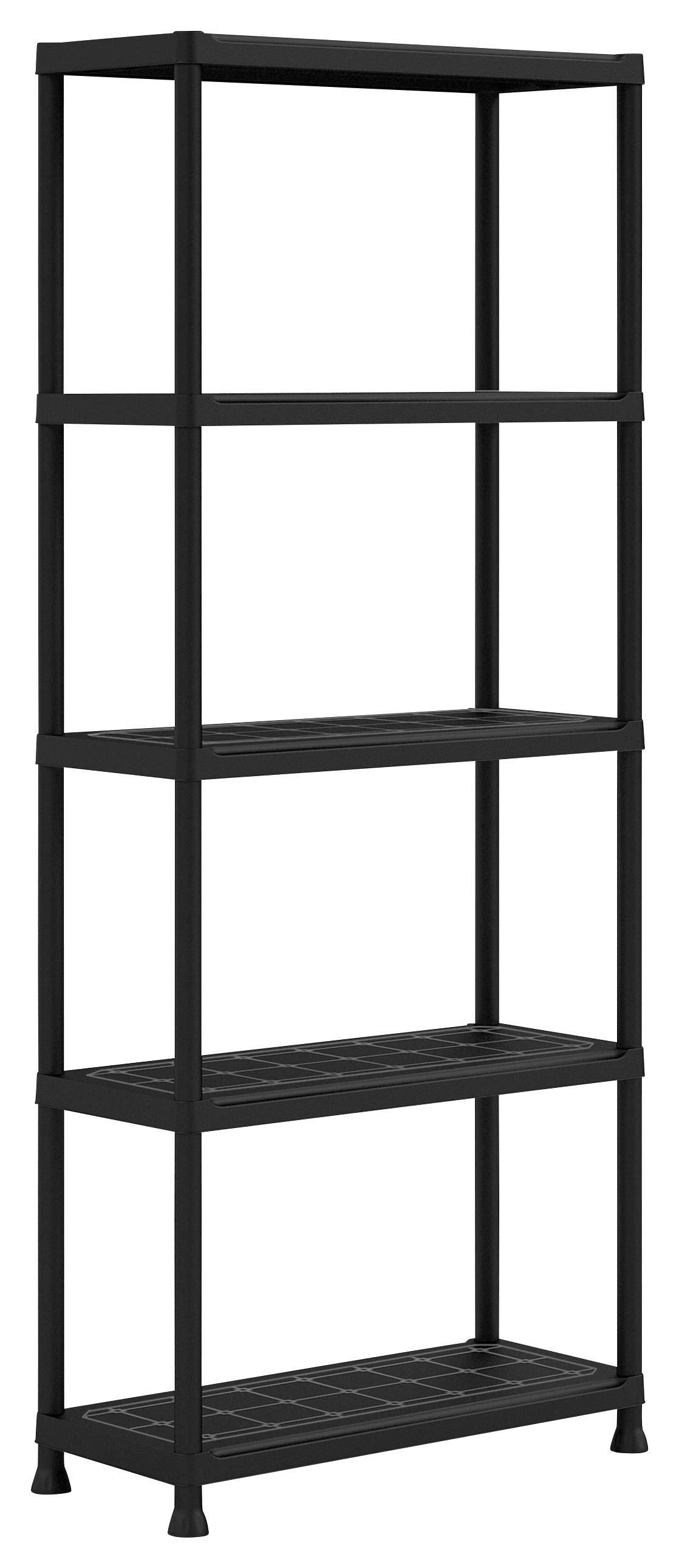 Kunststoffregal Plus 75/5 75/176/32 - Anthrazit, KONVENTIONELL, Kunststoff (75/176/32cm) - Keter