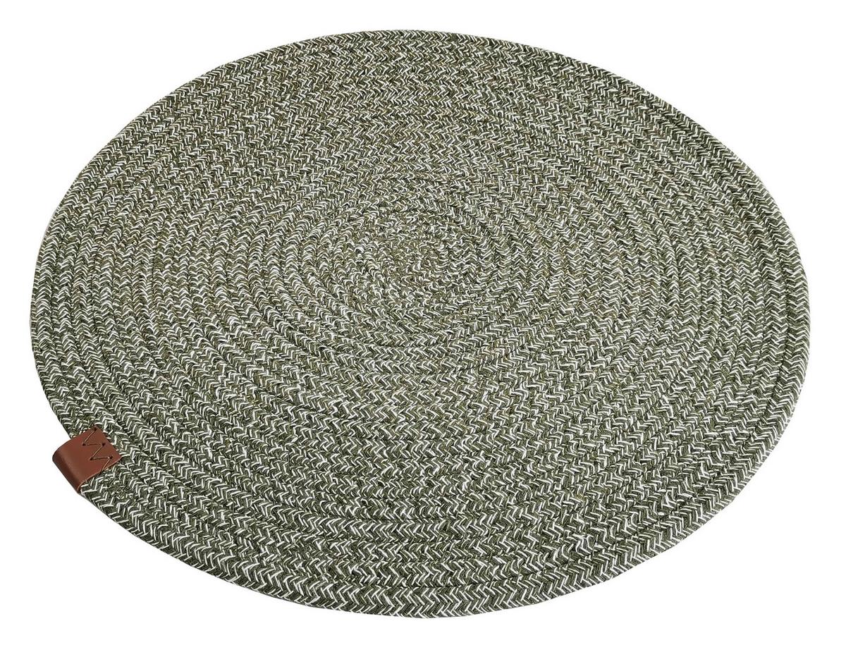 Étkezőalátét Lisa Kb. 35cm - zöld, Konventionell, bőr/textil (35cm) - James Wood