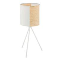Tischleuchte 43555* Arnheim - Braun/Weiß, Basics, Naturmaterialien/Papier (24/61cm) - Eglo