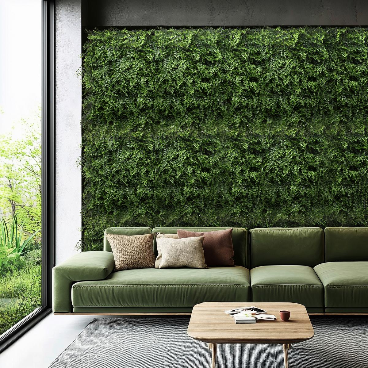 KUNSTPFLANZE Leafluxe Grün B: 55cm - Grün, MODERN, Kunststoff (55/55/6cm) - MID.YOU