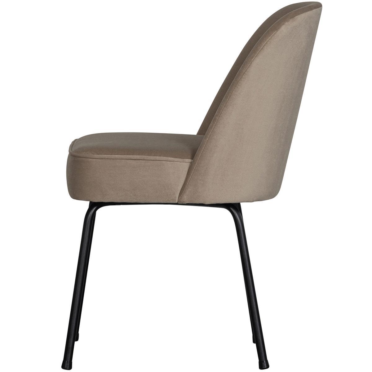 Stuhl-Set Vogue Khaki B: 50cm - Khaki/Schwarz, MODERN, Textil/Metall (50/83/57cm) - Livetastic