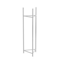 Blumenständer Aluminium Weiß BxHxT: 27x90x27 cm - Weiß, Basics, Metall (27/90/27cm)