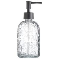 Dávkovač mydla CHARLOTTE - číra/čierna, Konventionell, plast/sklo (7,8/19cm) - Mömax