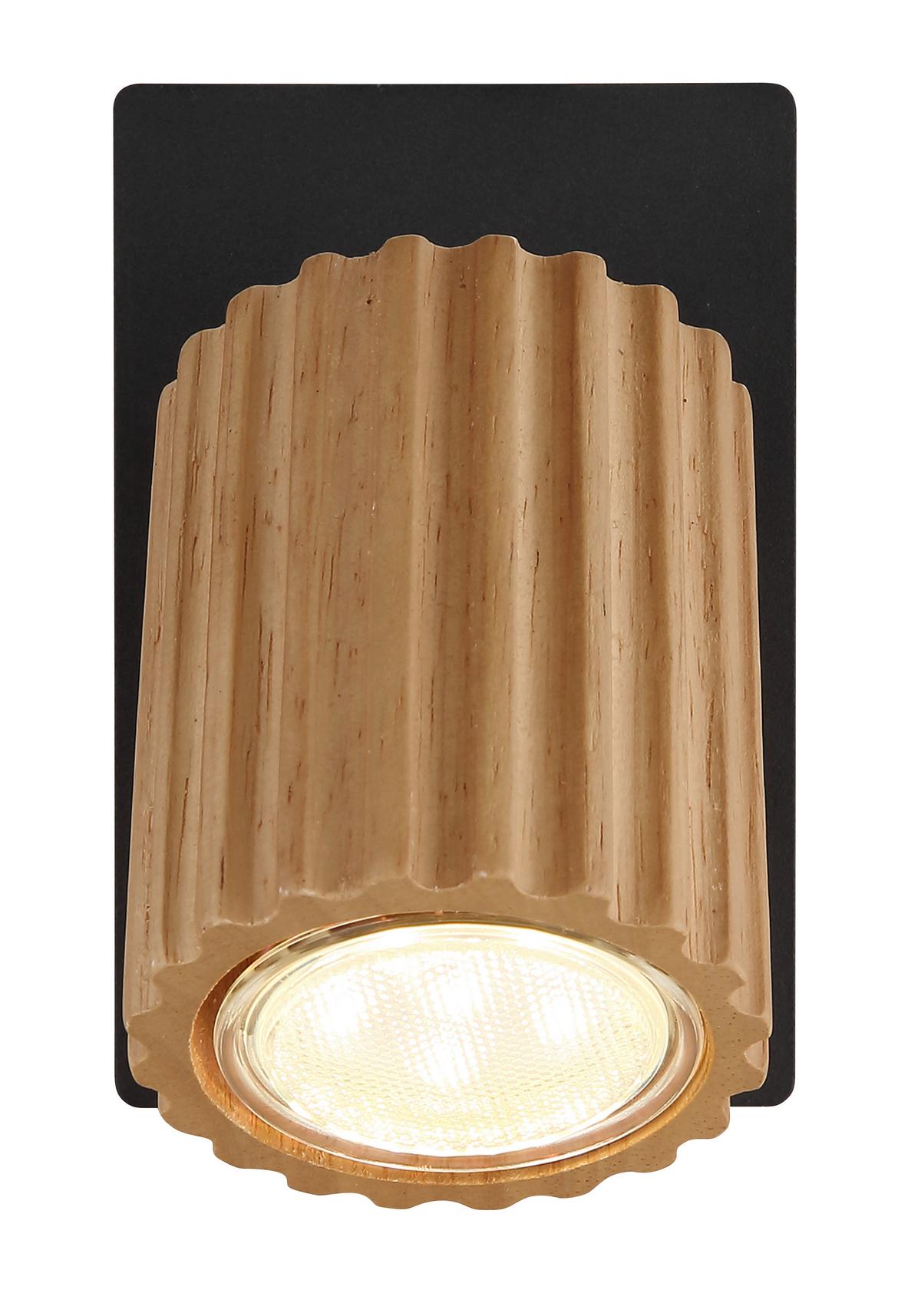 Strahler 57037-1 Wenzel - Dunkelbraun/Schwarz, Natur, Holz/Metall (8/13/13,5cm) - Globo