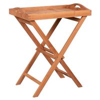 Gartentisch Klappbar Woodie Echtholz B: 40 cm - Teakfarben, Basics, Holz (40/75/60cm) - Gardenson