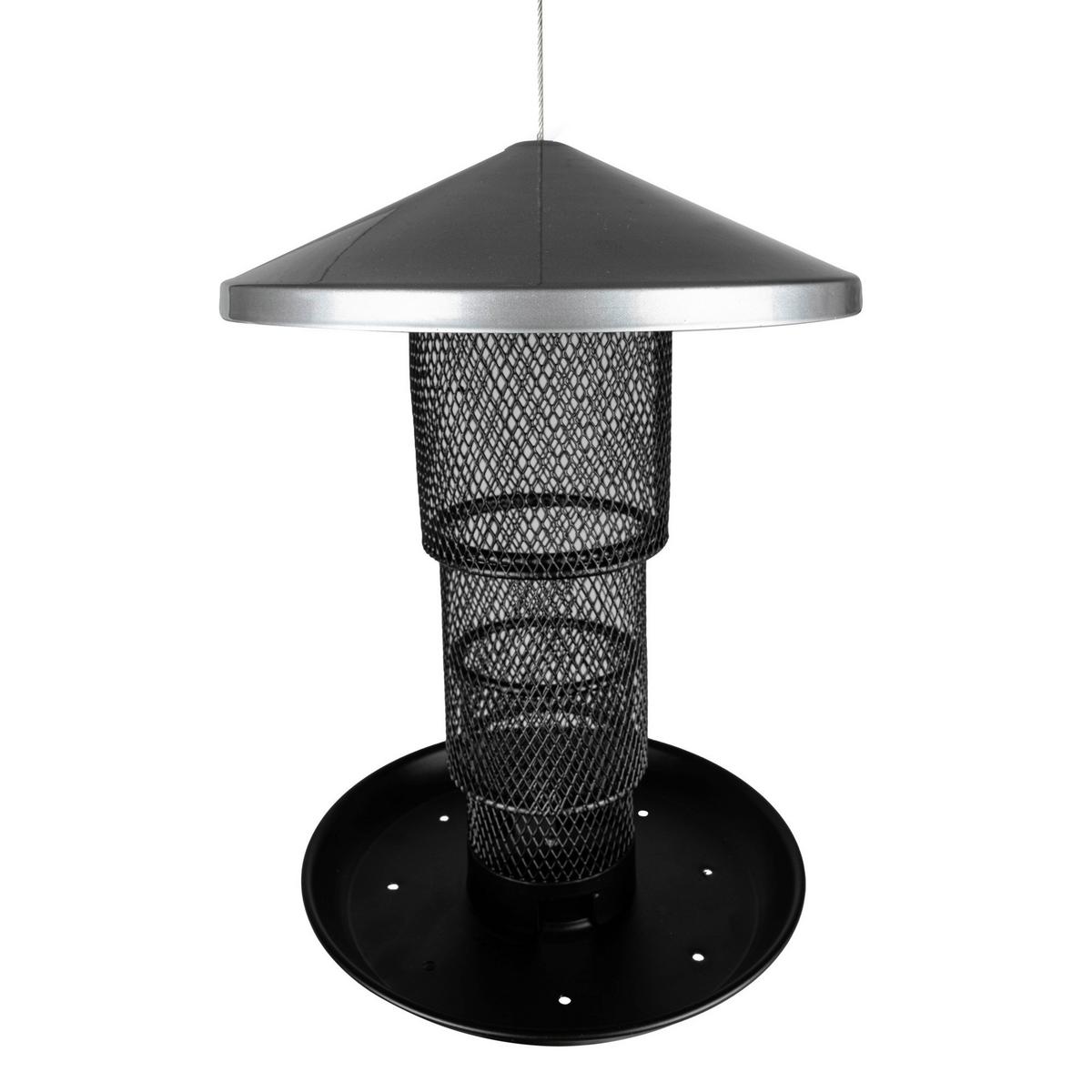 Vogelfuttersäule Rise 07770 VOGELFUTTERSÄULE RISE - Schwarz, Basics, Metall (20/24cm) - Windhager