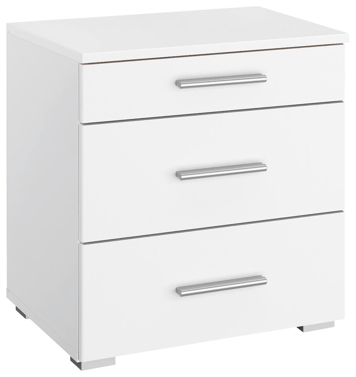 Nachtkästchen Weiß H: 52 Cm Scala - Weiß, KONVENTIONELL, Holzwerkstoff (47/52/42cm) - Rauch Möbel