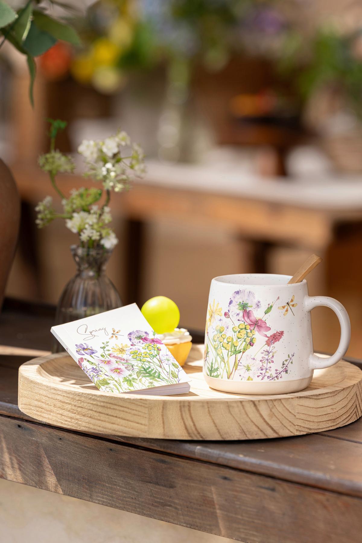 Kaffeebecher Flora - Multicolor, Basics, Keramik/Papier (350ml) - Luca Bessoni