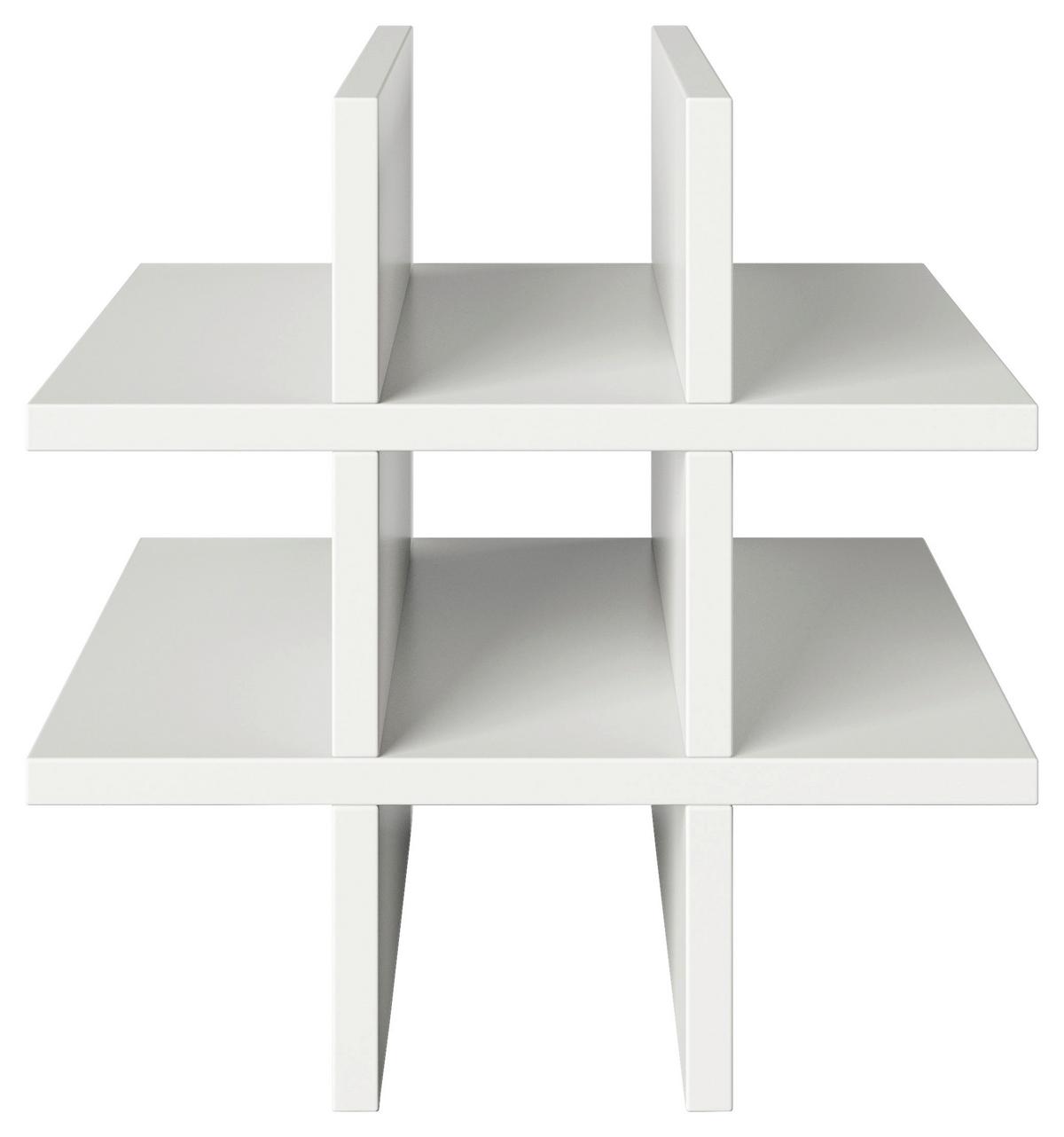 Regaleinsatz Fortuna Holzwerkstoff Weiß B: 34 cm - Weiß, Basics, Holzwerkstoff (34/34/33,4cm) - MID.YOU
