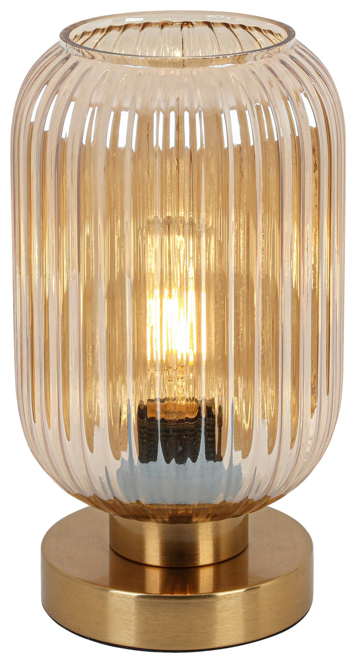 STOLNÁ LAMPA EXI - mosadzná, Modern, kov/plast (14/24cm) - Mömax