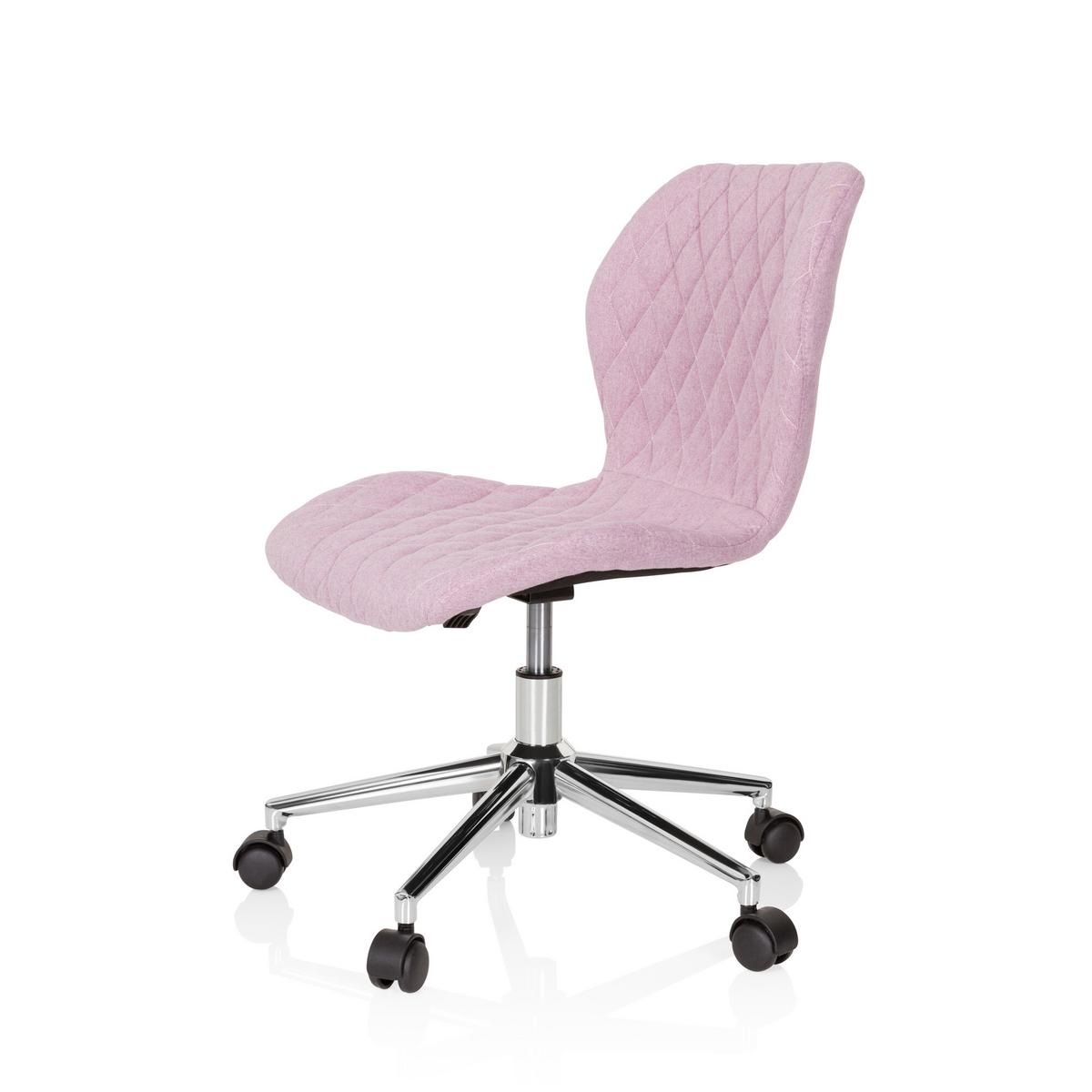 Jugenddrehstuhl Joy II Rosa - Rosa, Basics, Kunststoff/Textil (47/73-83/43cm) - MID.YOU