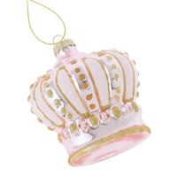 Vianočná ozdoba FIGURES - biela/zlatá, kov/textil (9/9/5,5cm) - Mömax