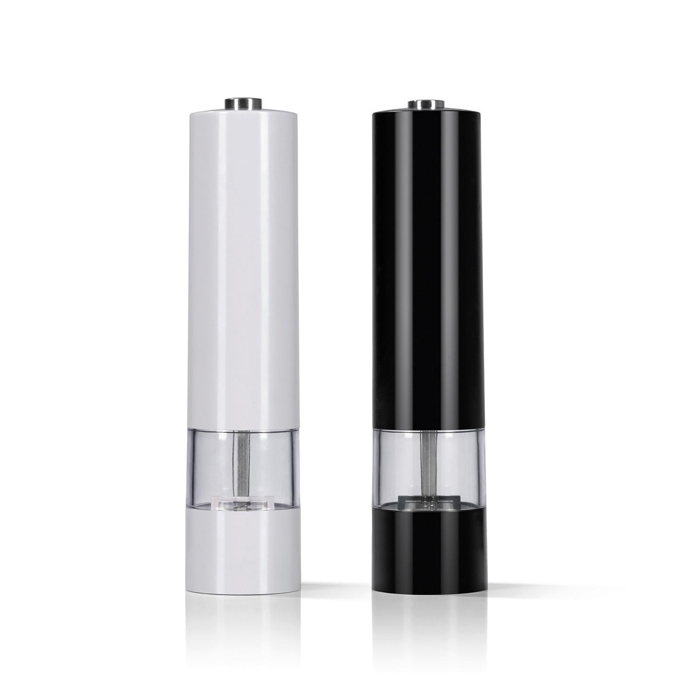 ELEKTR. SALZ-/PFEFFERMÜHLE 07880 - Transparent/Schwarz, Basics, Keramik/Kunststoff (5,2/22,5cm) - GOURMETMAXX