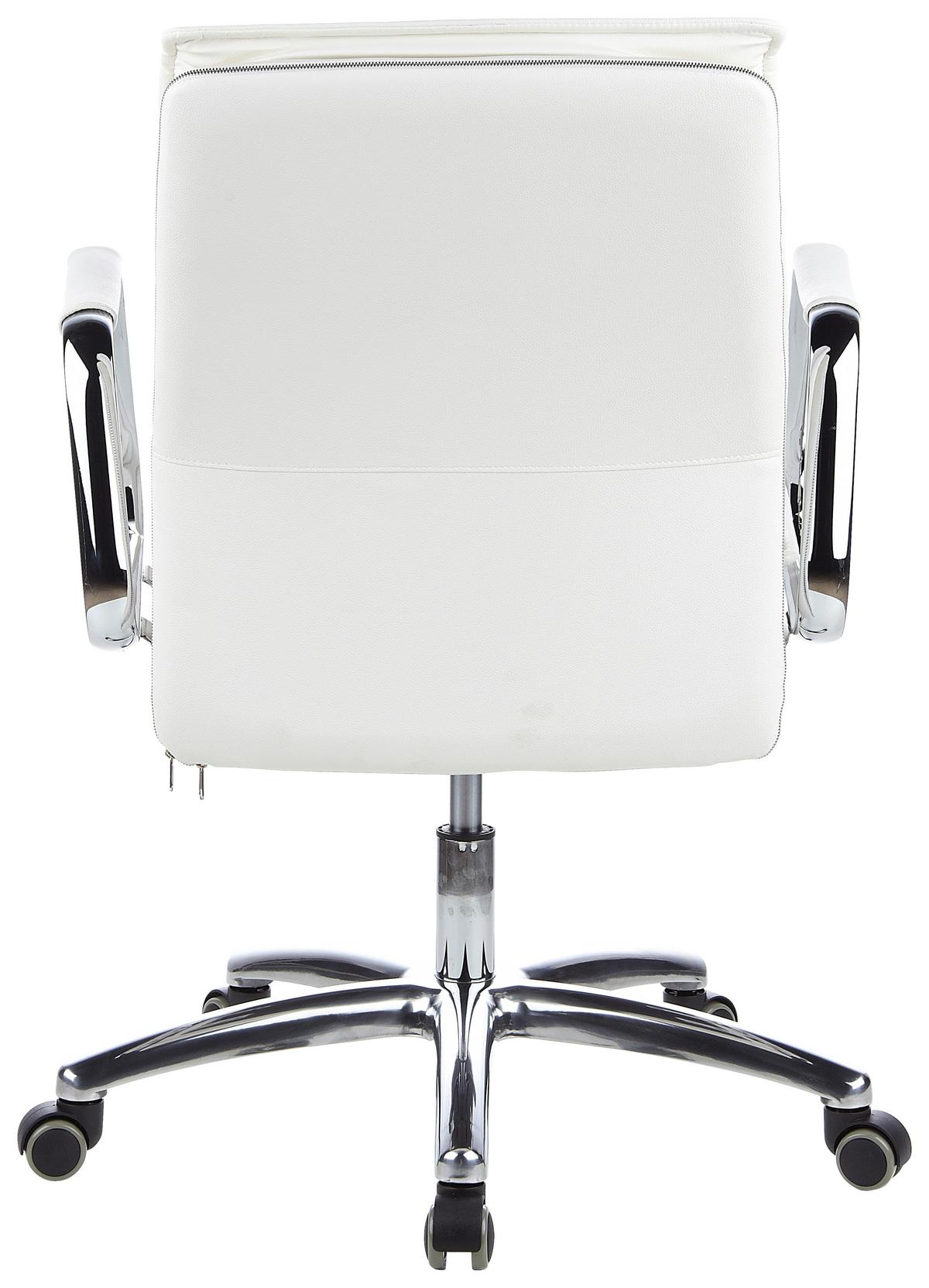 Chefsessel Villa Creme Bis 120 Kg - Silberfarben/Creme, Basics, Leder/Kunststoff (60/109/48cm) - MID.YOU