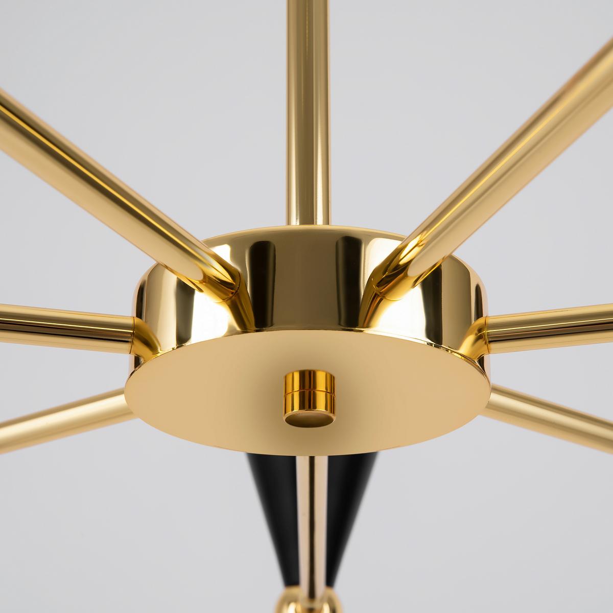 Pendelleuchte Vesper - Goldfarben/Schwarz, Trend, Metall (91/32/91cm) - MAYTONI