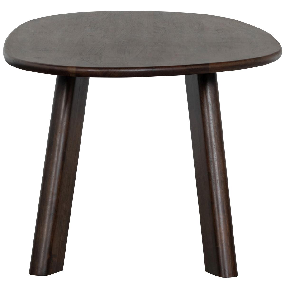 ESSTISCH Roundly Walnussfarben L: 200cm - Walnussfarben, MODERN, Holz (200/100/76cm) - Livetastic