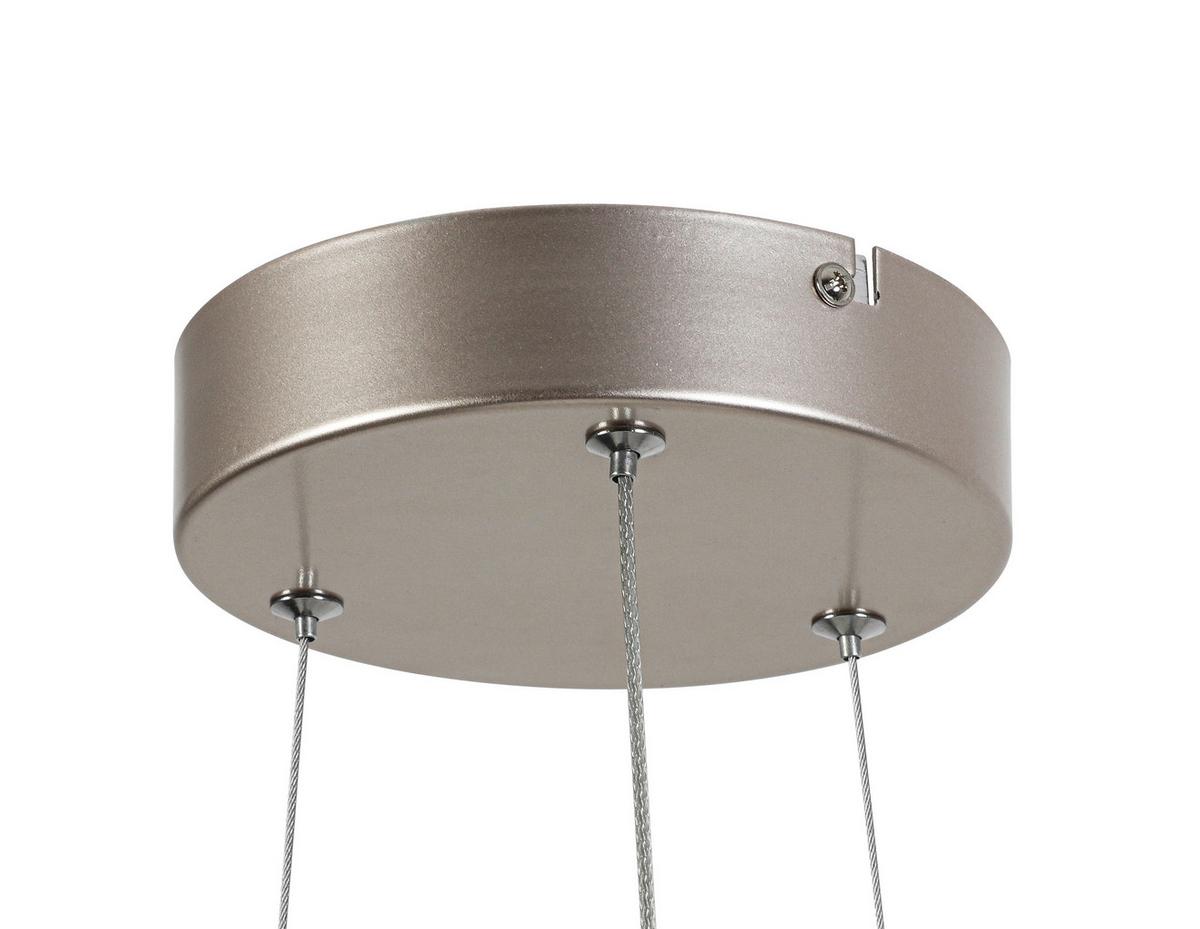 LED-Hängeleuchte Chantal - Champagner, Basics, Kunststoff/Metall (50/120cm) - Luca Bessoni