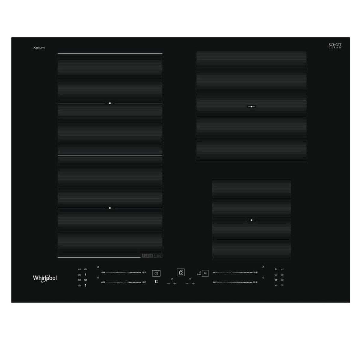 Indukčná varná doska Whirlpool WF S9365 BF/IXL - čierna, kov/sklo (65/5,4/51cm) - Whirlpool
