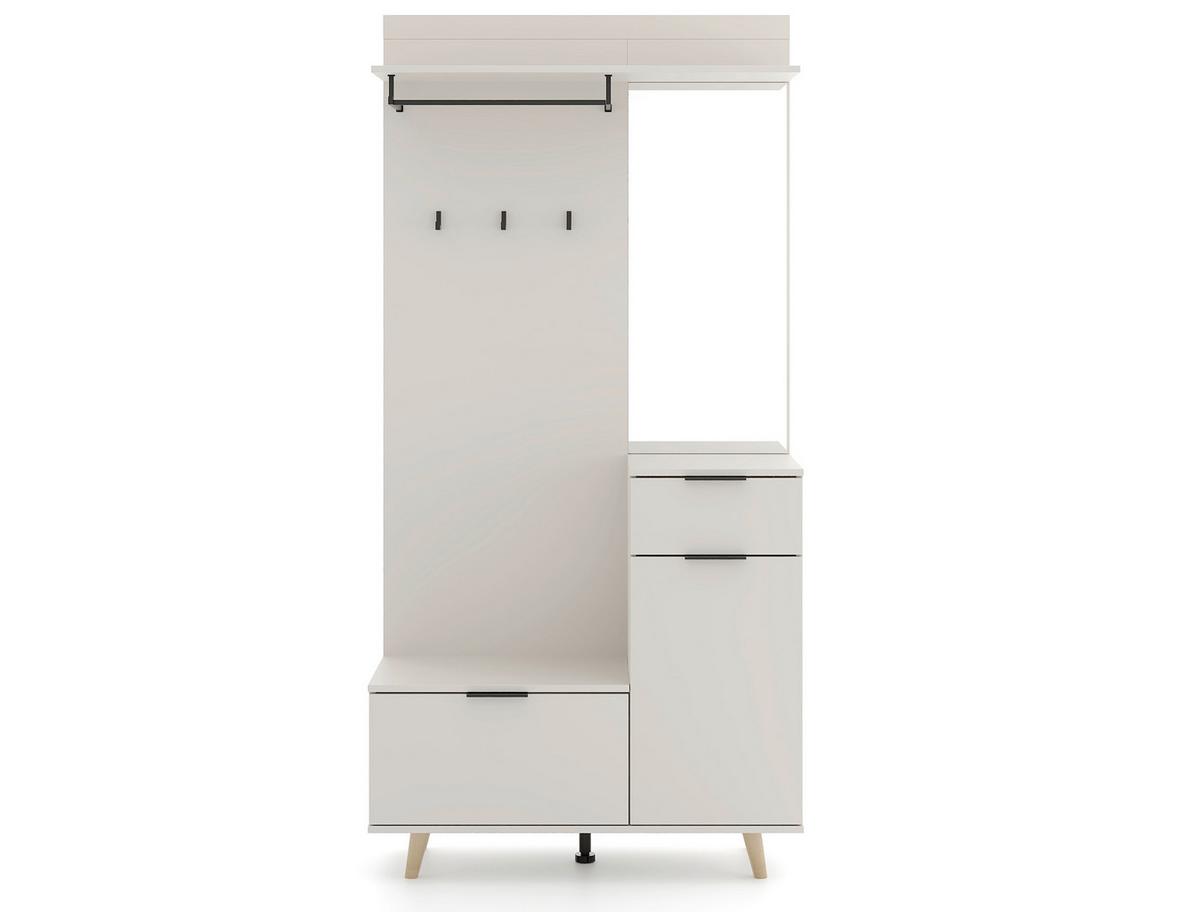 Predsieňový nábytok Amando 1, š: 100 cm, kašmírová - kašmírová, Konventionell, kompozitné drevo (100/204/40cm)