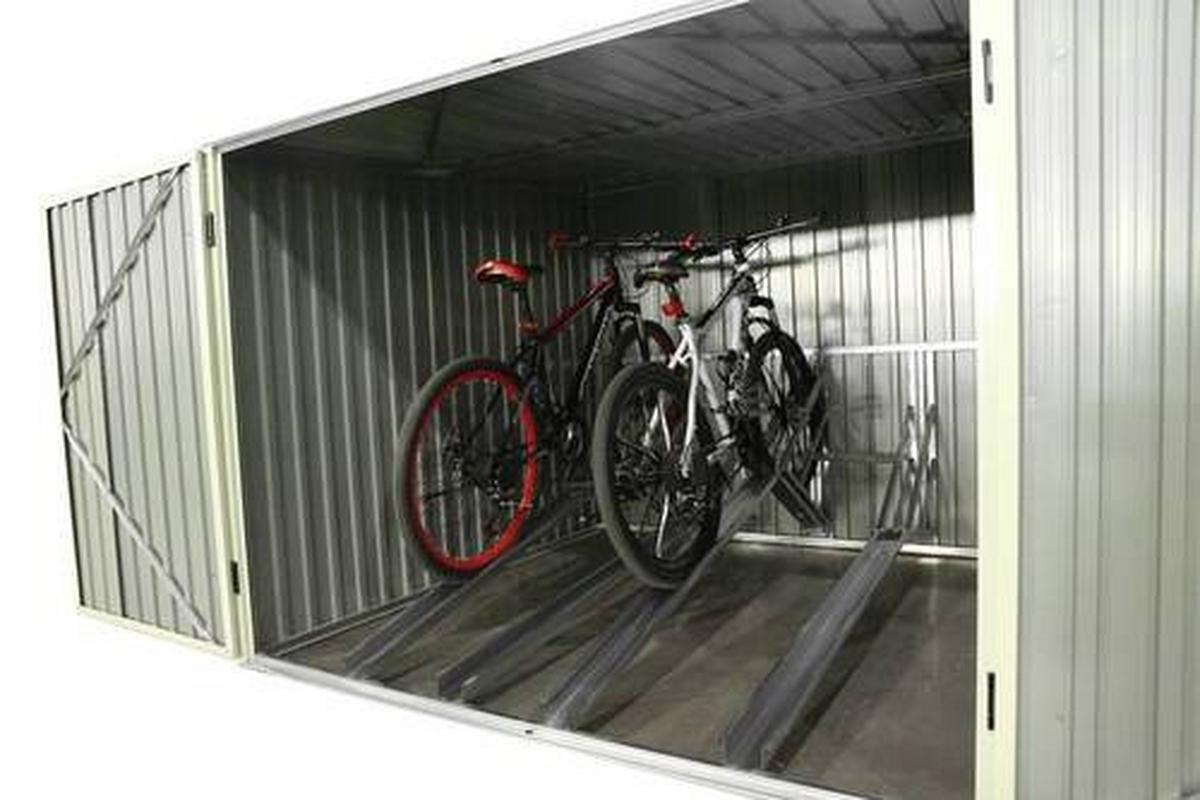 Fahrradgarage Fahrradgarage Und Aufbew. Box - Anthrazit, Basics, Metall (203/158/200cm)