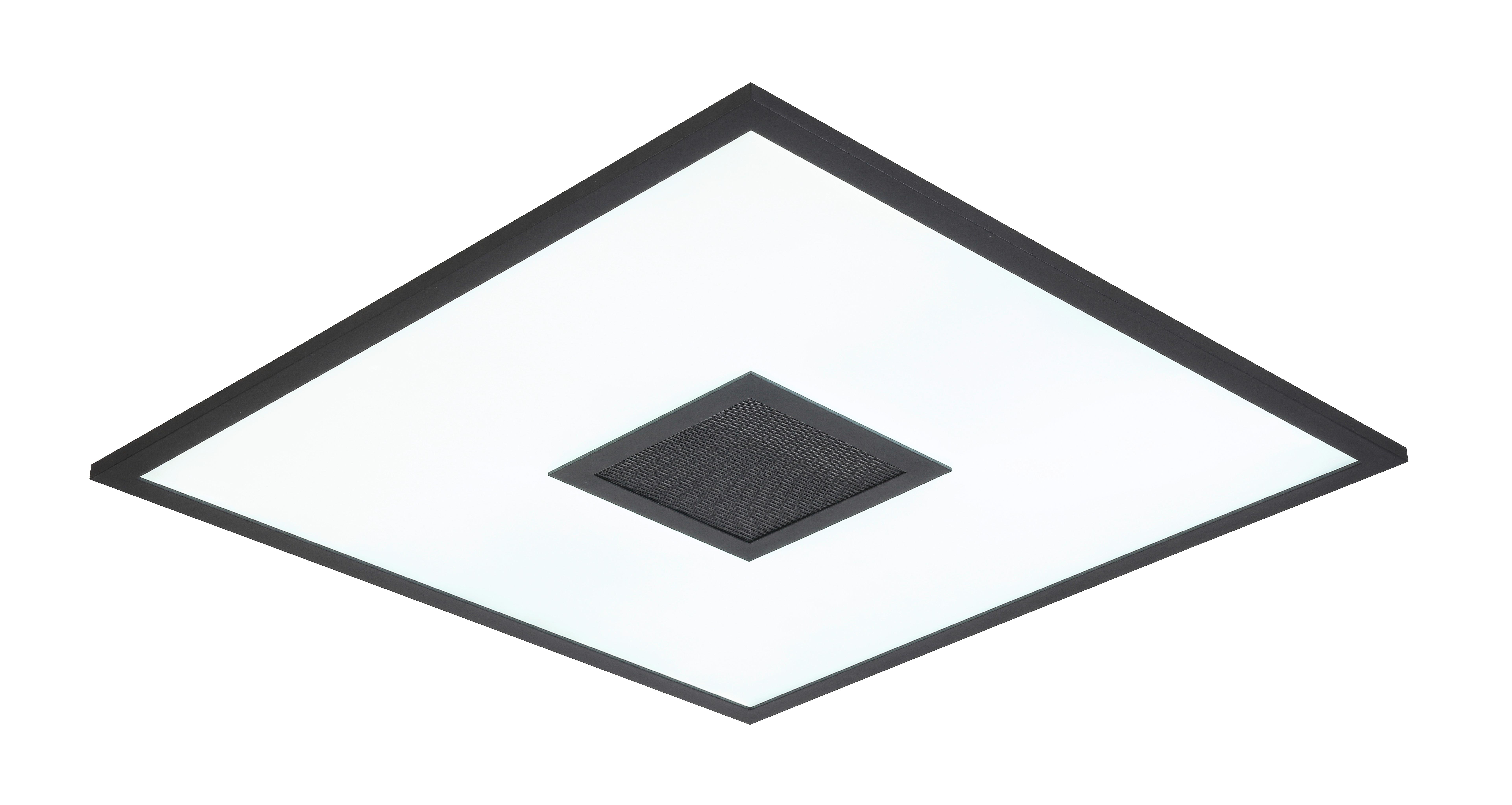 Led-stropní Svítidlo Teodoro - černá, Moderní, kov/plast (60/60/5,5cm) - Bessagi Home