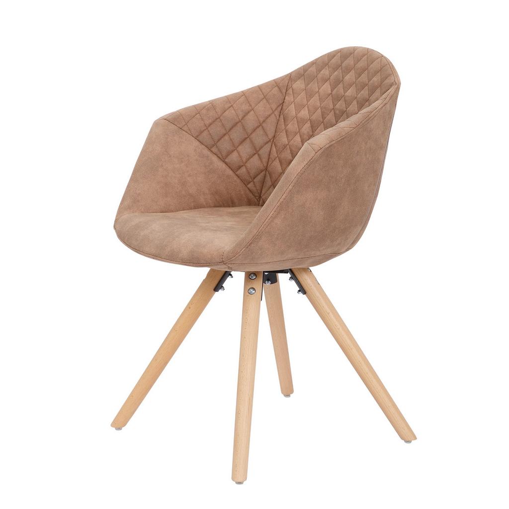 Esszimmerstuhl Chadwick Braun Gepolstert 2er-Set