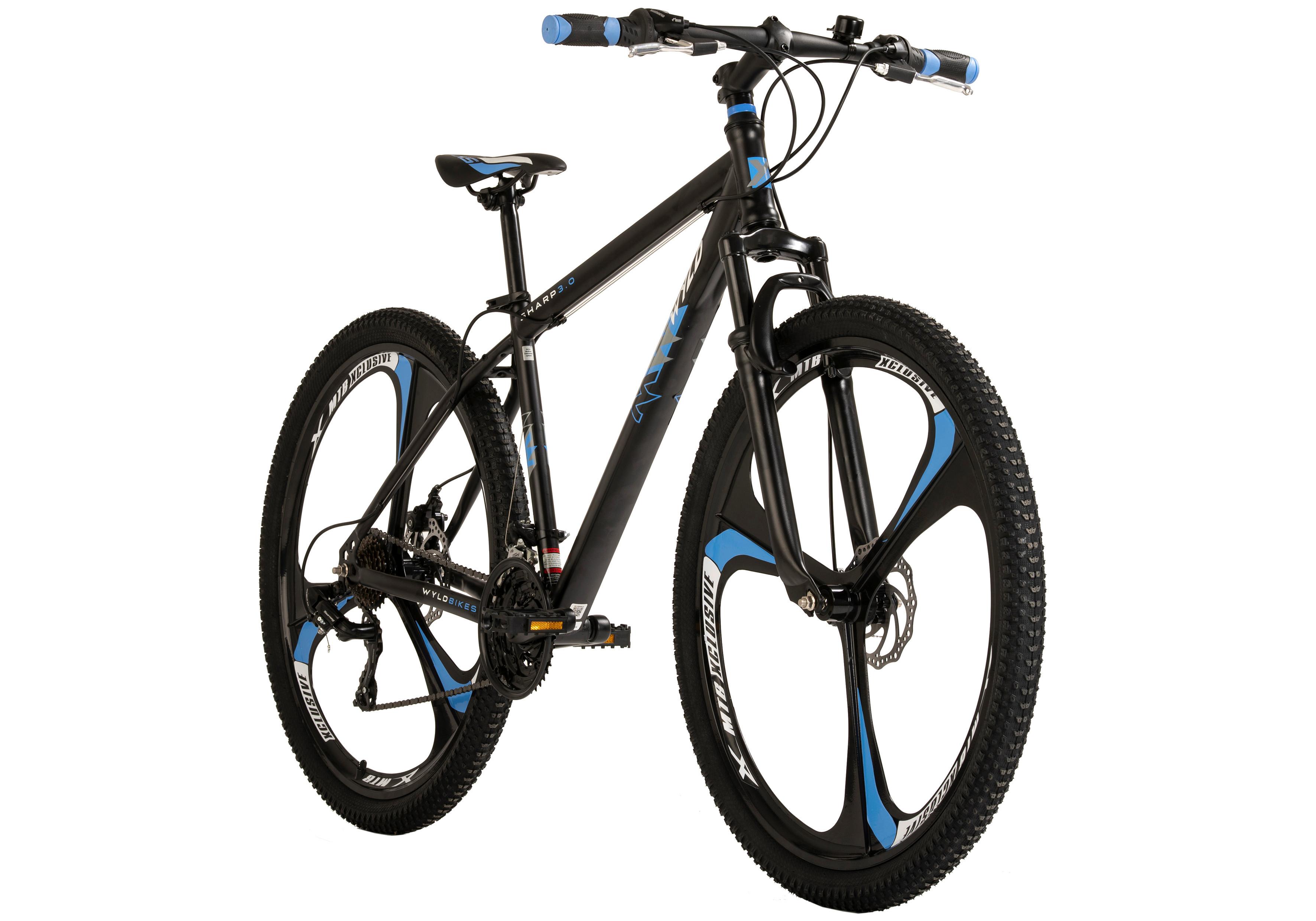 Mountainbike 412m - Schwarz, MODERN, Metall (25/140/60cm)