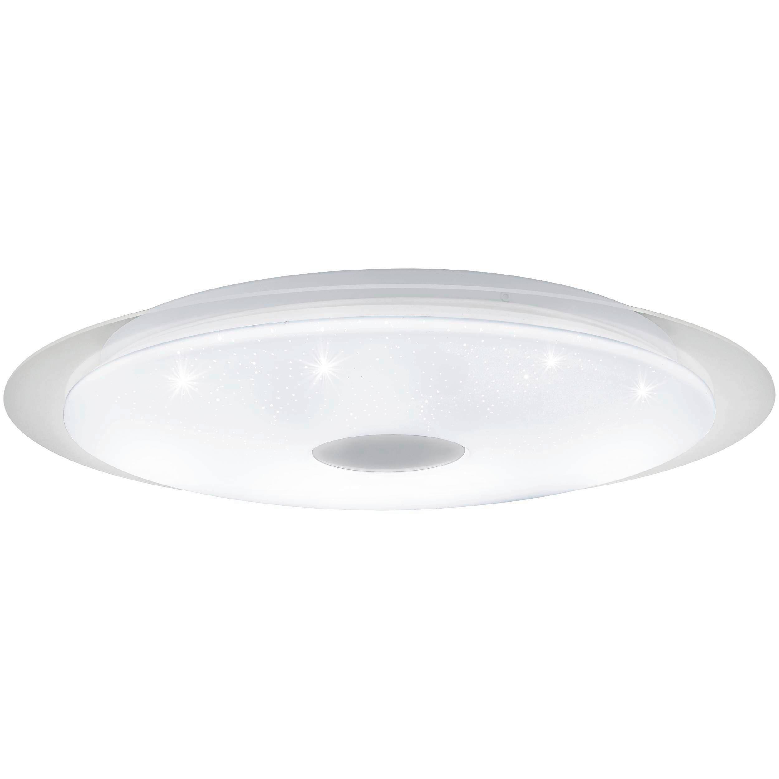 LED-Deckenleuchte 98219 Moratica-A - Silberfarben/Weiß, KONVENTIONELL, Kunststoff/Metall (57/7,5cm) - Eglo