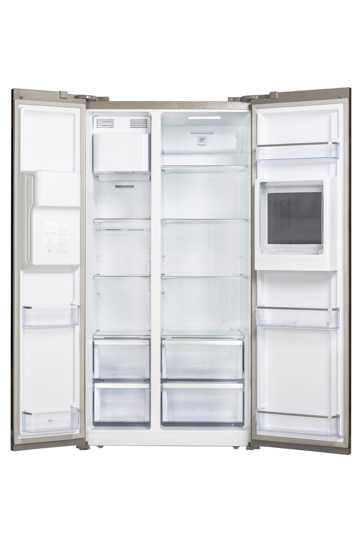 Side-By-Side Wsbs590icmeix - Edelstahlfarben, KONVENTIONELL, Kunststoff/Metall (91.1/178/70.6cm) - Wolkenstein