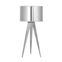 Tischlampe Tripod Chromfarben mit Kippschalter - Chromfarben, Basics, Kunststoff/Metall (28/61,5cm) - Näve