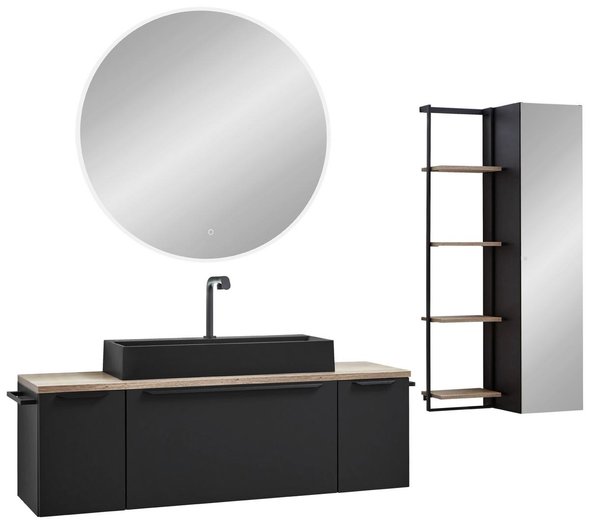 TV-Element Las Vegas Weiß B: 160 cm - Sandfarben/Weiß, MODERN, Holzwerkstoff (160/36/37cm) - Vertico