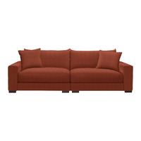 Mega pohovka PEDRO 1200, terracotta - terracotta, Moderní, kov/dřevo (261/83/124cm) - Mömax